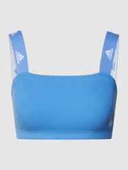 Bandeau-BH mit Rippenstruktur von ADIDAS SPORTSWEAR Blau - 19