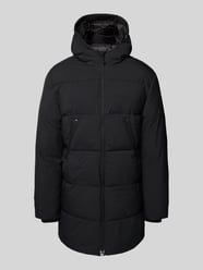 Regular fit gewatteerde lange jas met capuchon van Tom Tailor Denim - 35