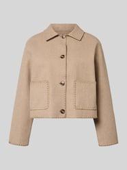 Jacke mit aufgesetzten Taschen Modell 'Ba44har' von ZABAIONE Beige - 40