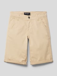 Chino-Shorts mit Label-Patch von Blue Effect Beige - 4