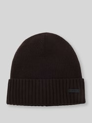 Mütze aus Wolle mit Logo-Patch von BOSS - 5