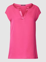 T-Shirt mit Tunikakragen von comma Pink - 34