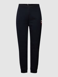 PLUS SIZE Sweatpants mit Label-Stitching Modell 'MONOGRAM' von Tommy Hilfiger Curve Blau - 4