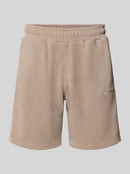 Relaxed Fit Shorts mit Strukturmuster Modell 'Lagos' von PEGADOR Beige - 40