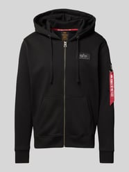 Sweatjacke mit Label-Details von Alpha Industries Schwarz - 47