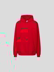 Oversized Hoodie mit Label-Stitchings von VETEMENTS Rot - 5