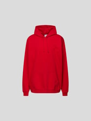 Oversized Hoodie mit Label-Stitchings von VETEMENTS Rot - 1