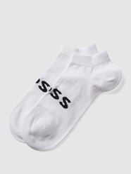 Sneakersocken mit Label-Print im 2er-Pack von BOSS Weiß - 33