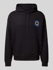 Hoodie met label- en motiefprint, model 'Nothentico' van Hugo Blue - 1