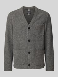 Cardigan mit aufgesetzten Taschen von MAERZ Muenchen Grau - 12