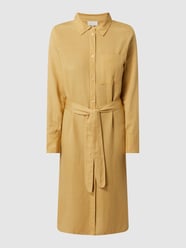 Blusenkleid mit Leinen-Anteil Modell 'Jessie' von Minus Gelb - 32