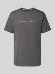 T-shirt met ronde hals van Tommy Hilfiger Grijs / zwart - 39