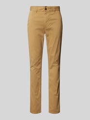 Slim Fit Chino mit seitlichen Eingrifftaschen von BOSS Orange Braun - 9