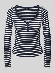 Bluzka z długim rękawem o kroju slim fit z mieszanki bawełny od Tommy Jeans - 47