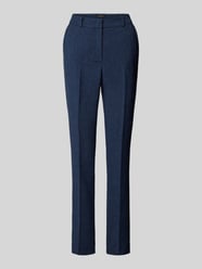 Slim Fit Stoffhose mit Bügelfalten von More & More Blau - 24