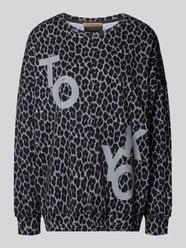 sweter z dzianiny o kroju oversized we wzorze na całej powierzchni od Smith and Soul - 22