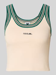 Cropped Tanktop mit Label-Stitching von Karo Kauer - 27