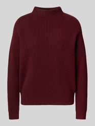 Regular fit kasjmier pullover in gebreide look van Jake*s Casual Bordeaux - 23