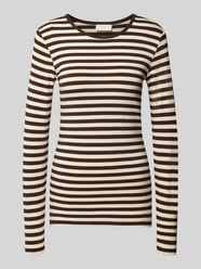 Skinny Fit Longsleeve aus Viskose-Mix Modell 'Liana' von FREE/QUENT Bordeaux - 10