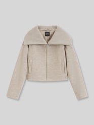 Loose fit overhemdjack van pure scheerwol model 'Jolenya' van BOSS Beige - 13