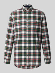 Koszula casualowa o kroju regular fit z flaneli z kołnierzykiem typu button down od Christian Berg Men - 1
