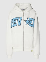Sweatjacke mit Label-Stitching von REVIEW Weiß - 21