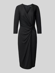 Knielange jurk met knoopdetail, model 'CAROLETTE' van Lauren Ralph Lauren - 22