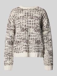Sweter z dzianiny o kroju relaxed fit z mieszanki bawełny i wełny model ‘LINDSAY’ od Selected Femme - 10