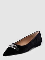 Ballerinas mit Label-Applikation Modell 'LILAH' von Lauren Ralph Lauren Schwarz - 38