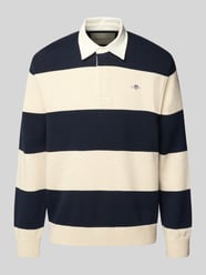 Strickpullover mit Polokragen und Label-Stitching von Gant - 3