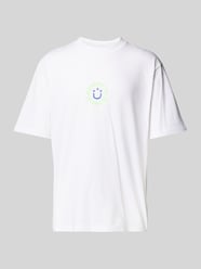 T-Shirt mit Label-Print Modell 'Napoka' von Hugo Blue - 7