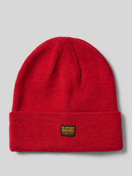 Beanie mit Label-Patch Modell 'Effo' von G-Star Raw Rot - 39