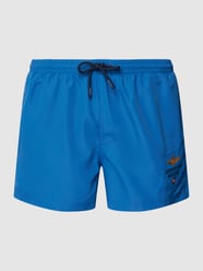 Zwembroek met labelstitching, model 'COSTUME' van Aeronautica Militare Blauw / turquoise - 5