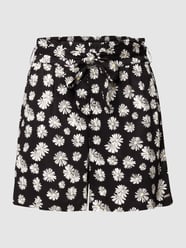 Shorts mit Allover-Muster von Tom Tailor Denim Grau / Schwarz - 41