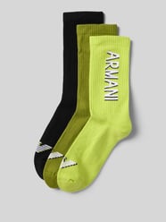 Socken mit Label-Stitching im 3er-Pack von Emporio Armani - 41