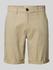 Chino-Shorts aus Leinen-Mix von Blend Beige - 4