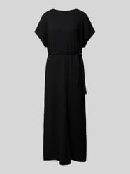Sukienka T-shirtowa z wiązanym paskiem od Christian Berg Woman - 25