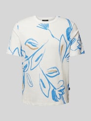 T-Shirt mit Rundhalsausschnitt Modell 'BLAPALMA' von Jack & Jones Premium Blau - 32