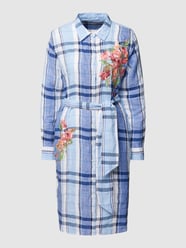 Hemdblusenkleid mit Karomuster Modell 'SHANEE' von Lauren Ralph Lauren Blau / Türkis - 39
