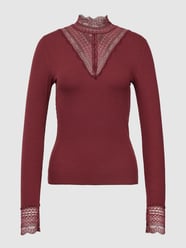 Longsleeve mit Lochmuster Modell 'TILDE' von Only Rot - 37