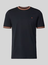T-shirt w kroju regular fit z haftowanym logo od Christian Berg Men - 34