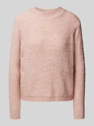 Gebreide pullover met ribboorden van More & More Roze - 1