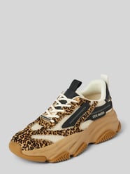 Sneakers met vetersluiting, model 'POSSESSION' van Steve Madden Bruin - 30