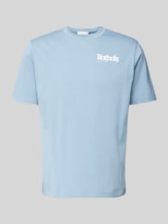 T-Shirt mit Label-Print Modell 'Retro Logo' von ROTHOLZ Blau - 6