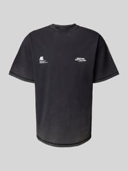 T-shirt z nadrukiem z logo model ‘Signature’ od ANOTHER COTTON LAB - 35