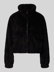 Loose fit fleecejack met opstaande kraag model 'ANNA CONTACT' van ONLY - 22