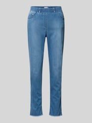 Jeansy w kroju skinny fit z mieszanki bawełny model 'LAVINA FRINGE' od Raphaela By Brax - 10