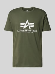 T-Shirt mit Label-Print von Alpha Industries Grün - 33