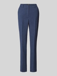 Slim Fit Stoffhose mit Bügelfalten von More & More Blau - 32