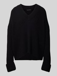 Gebreide pullover met V-hals, model 'DANILIO' van Drykorn - 26